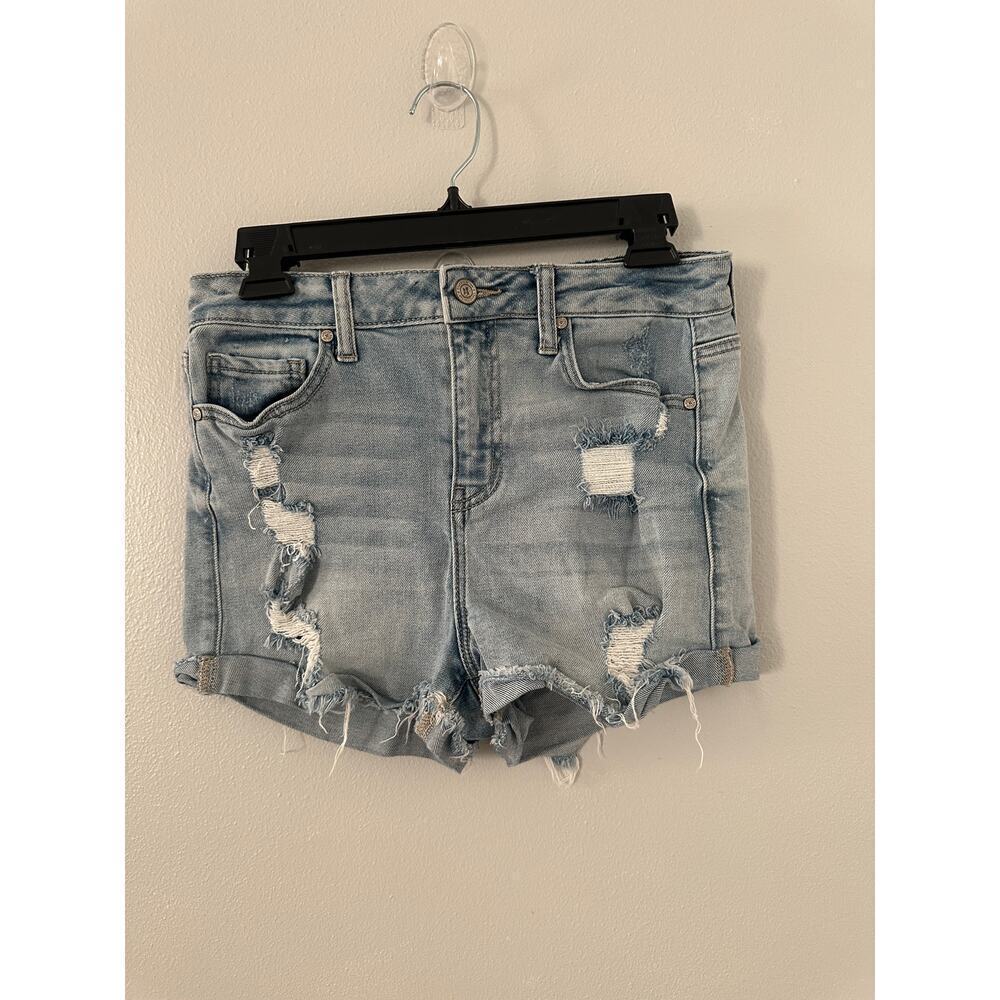 Altered State Distressed High Rise Jean Shorts sz 27